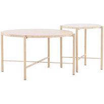 Sohvapöytä Vind Sandhamn, 2kpl, beige