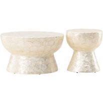 Sohvapöytä Vind Smögen, 2kpl, beige