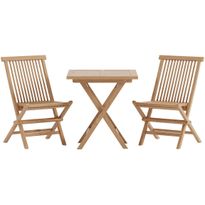 Parvekesetti Venture Home, Kenya-pöytä 70x70cm + matalampaa 2 Kenya-tuolia, nature