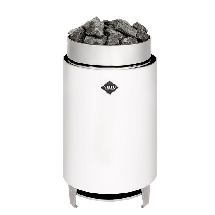 Sähkökiuas VETO SK5, 4.9kW, 4-7m³, erillinen ohjaus, valkoinen