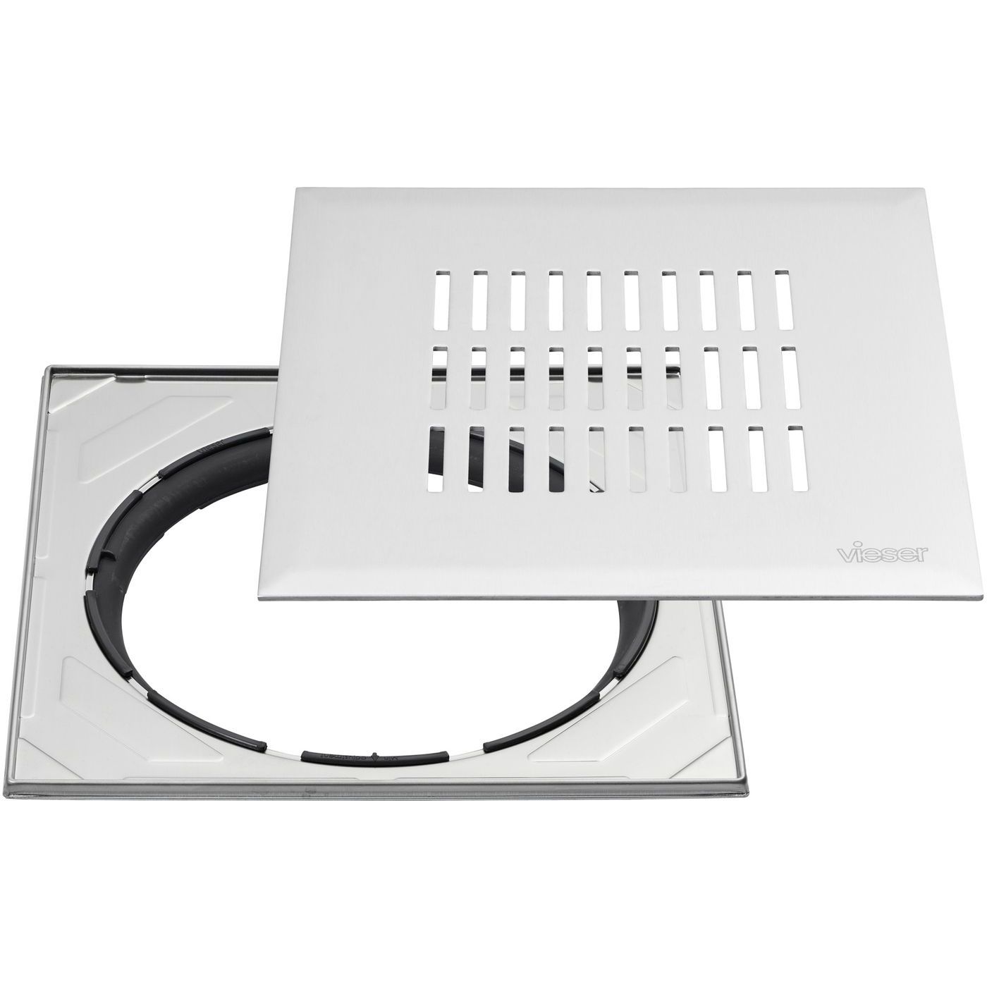 Neliökansi RST Vieser Link, säädettävällä teräskehyksellä, 197x197mm