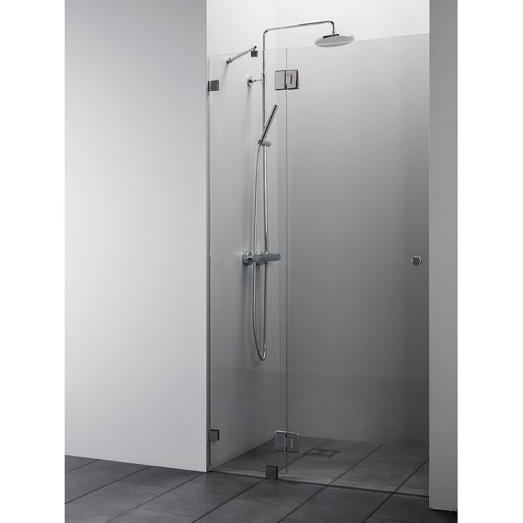 Suihkuovi Vihtan Elegance 4, mittatilaus, kirkas lasi, musta