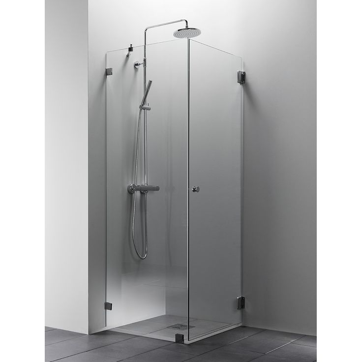 Suihkunurkka Vihtan Elegance 14, mittatilaus, kirkas lasi, kromi