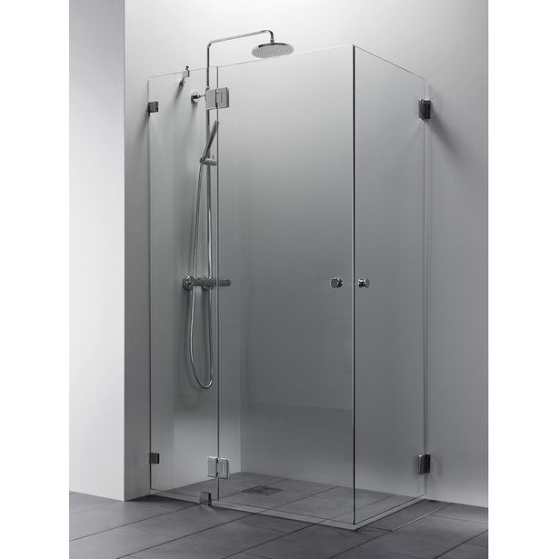 Suihkunurkka Vihtan Elegance 15, mittatilaus, kirkas lasi, kromi