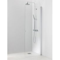 Suihkuseinä Vihtan Ocean 3 800x2019mm, kääntyvä suora, kirkas lasi, Verkkokaupan poistotuote
