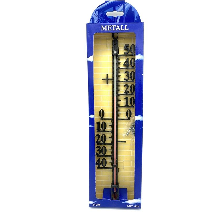 Ulkolämpömittari Viking 424, 41 cm, metalli