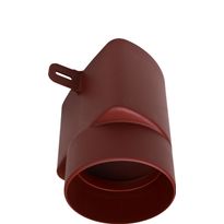 Tuuletuspaalun adapteri Vilpe Ross 125/110, punainen