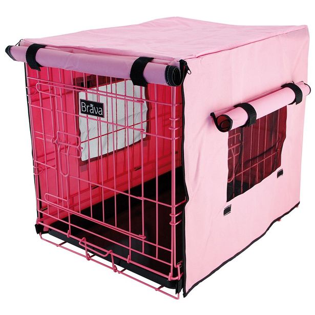 Häkinpäällinen Brava, eri kokoja, pinkki