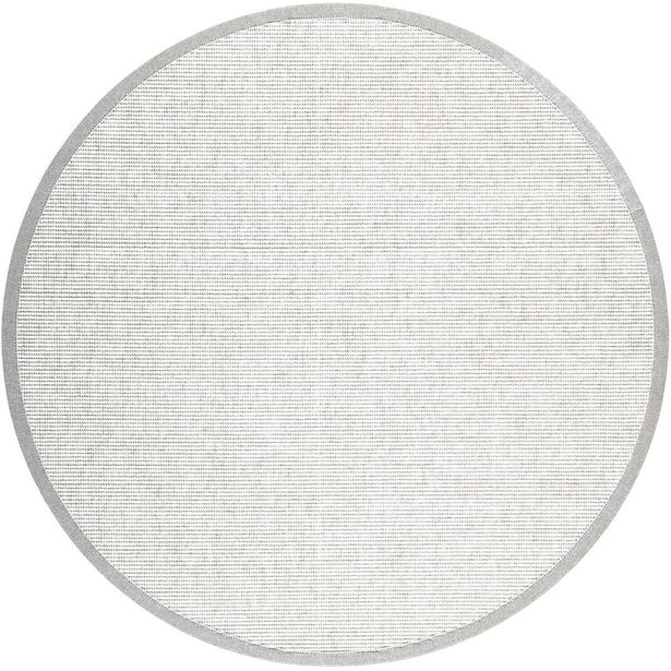 Matto VM Carpet Esmeralda, mittatilaus, pyöreä, valkoinen