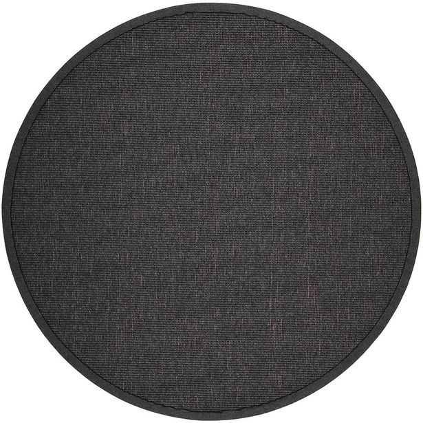 Matto VM Carpet Esmeralda, mittatilaus, pyöreä, musta