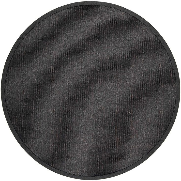 Matto VM Carpet Esmeralda, mittatilaus, pyöreä, musta