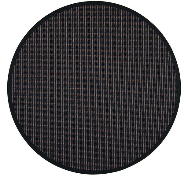 Matto VM Carpet Lyyra, mittatilaus, pyöreä, musta