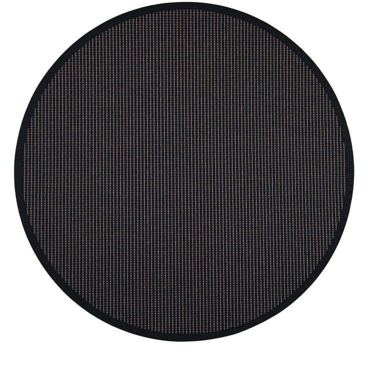 Matto VM Carpet Lyyra, mittatilaus, pyöreä, musta