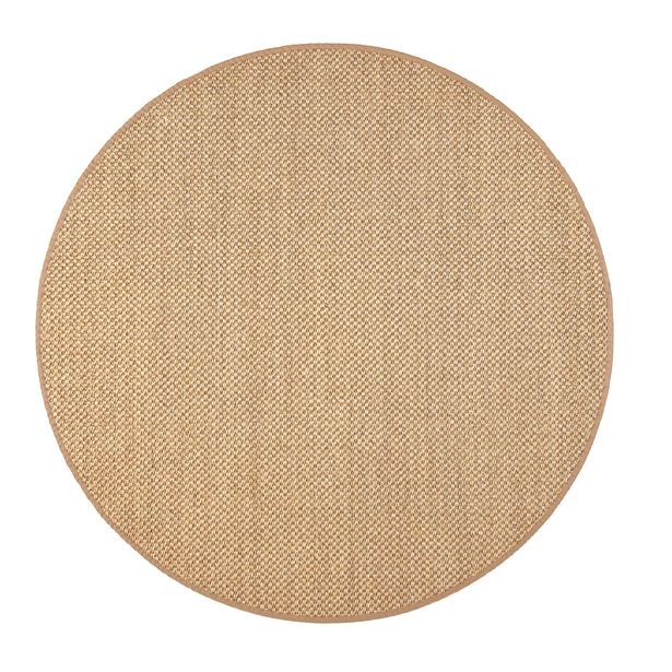 Matto VM Carpet Panama, mittatilaus, pyöreä, olki