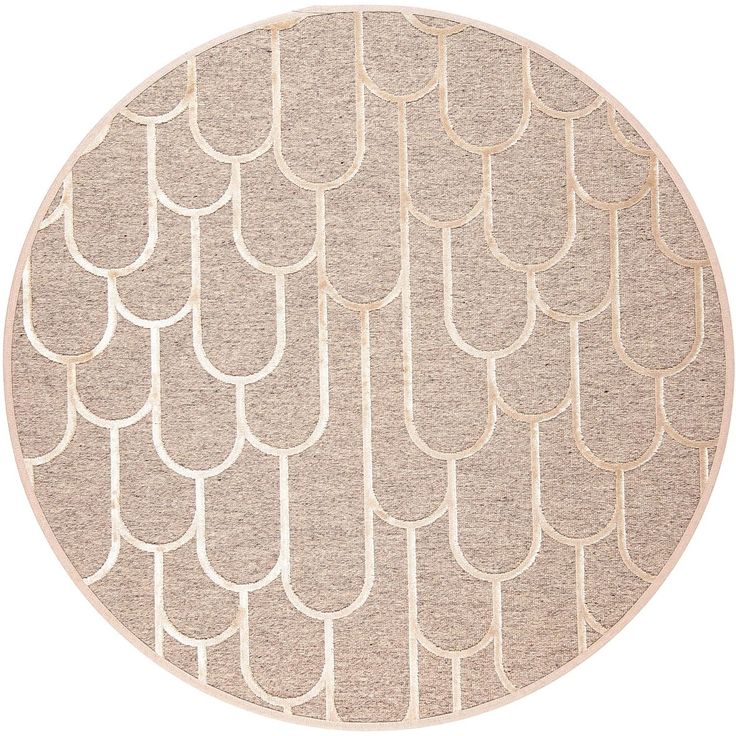 Matto VM Carpet Paanu, mittatilaus, pyöreä, beige