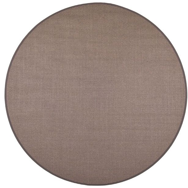 Matto VM Carpet Sisal mittatilaus pyöreä tummanharmaa