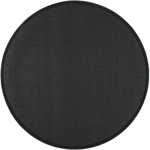 Matto VM Carpet Sisal mittatilaus pyöreä musta