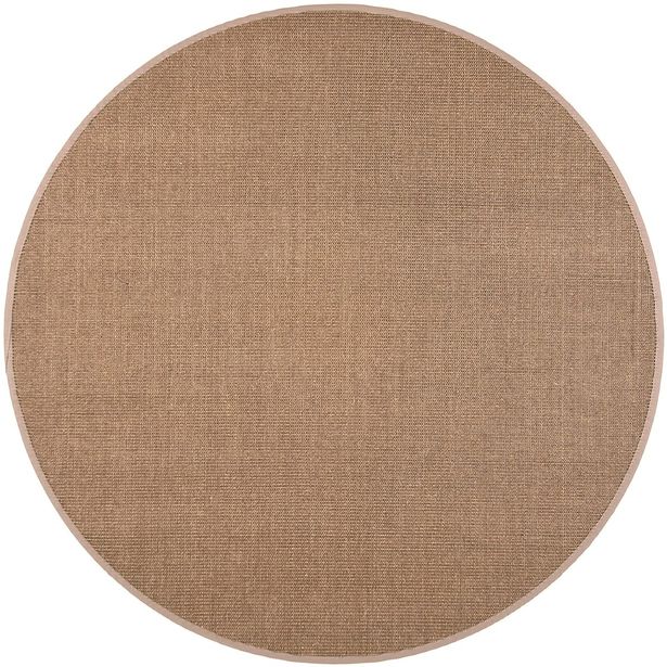 Matto VM Carpet Sisal, mittatilaus, pyöreä, taupe