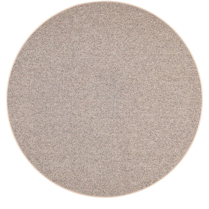 Matto VM Carpet Tweed, mittatilaus, pyöreä, vaalea beige