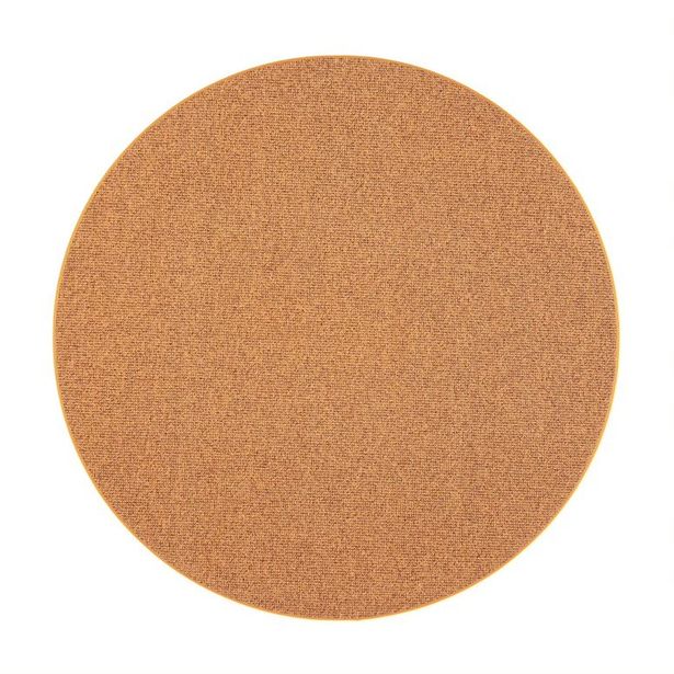 Matto VM Carpet Tweed, mittatilaus, pyöreä, keltainen