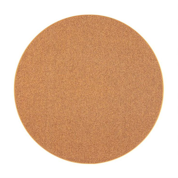 Matto VM Carpet Tweed, mittatilaus, pyöreä, keltainen