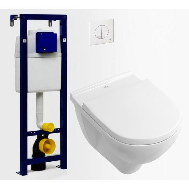 Seinä-WC -paketti Villeroy & Boch O.Novo DirectFlush Soft Close -kannella