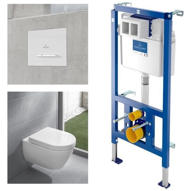Seinä-WC-paketti Villeroy & Boch Subway 2.0, täydellinen