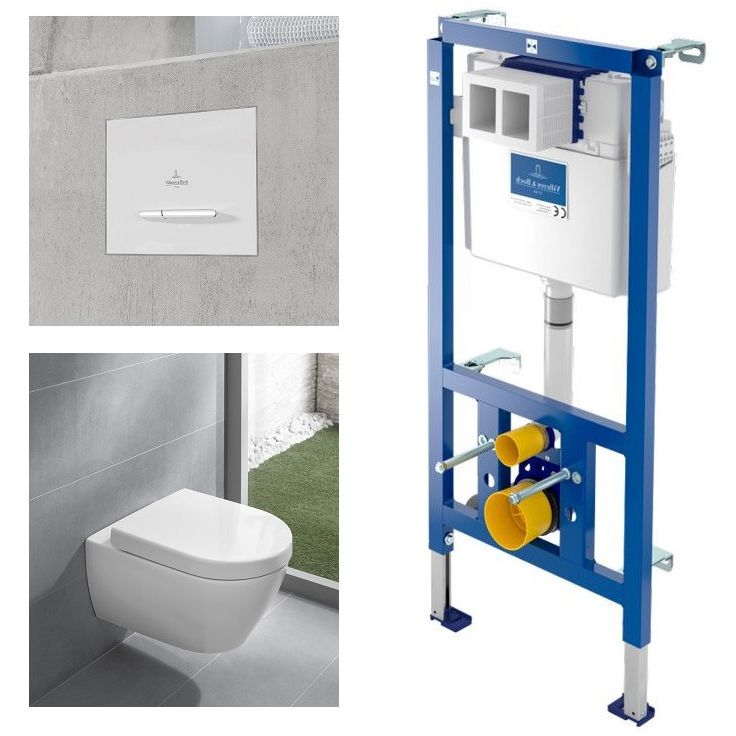 Seinä-WC-paketti Villeroy & Boch Subway 2.0, täydellinen