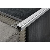 Porraskulmalista Progress Profiles Probrastep, 2,7m, 12,5mm, anodisoitu hopea