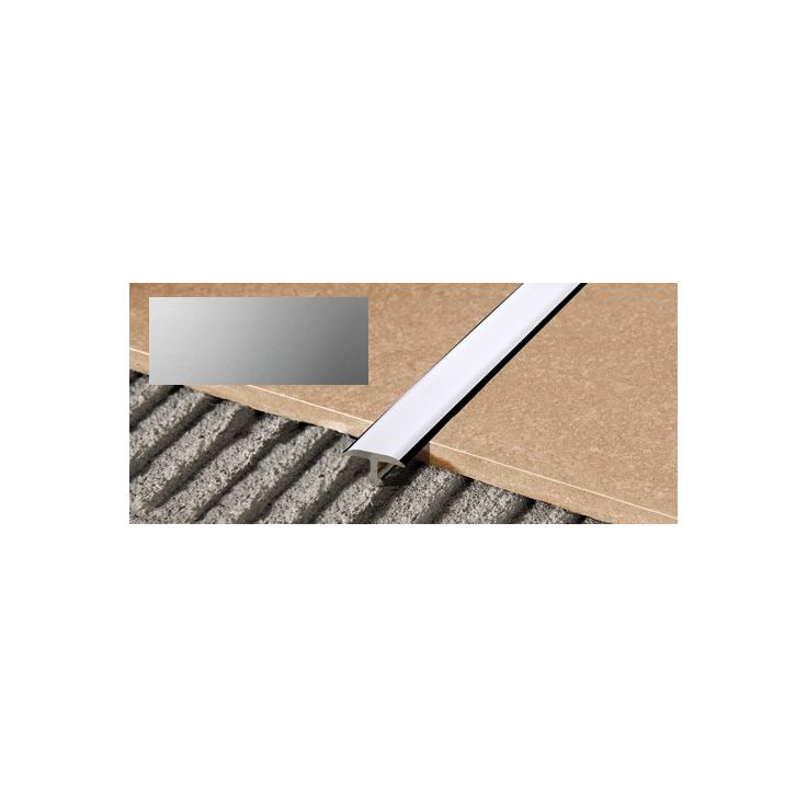 T-peitelista Progress Profiles Procover, 2,7m, 20mm, anodisoitu hopea