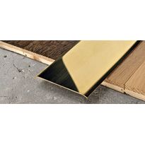 Peitelista Progress Profiles Proplate, 2,7m, 20mm, liimakiinnitys, messinki