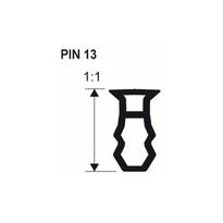 Kiinnitysinsertti Progress Profiles PIN 13, 2,7m, 13-16 mm, pvc
