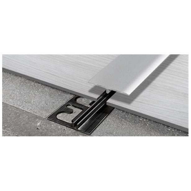 Saumalista ja pohjalista Progress Profiles LVT SOL 30P, 2,7m, 4-6mm, anodisoitu hopea