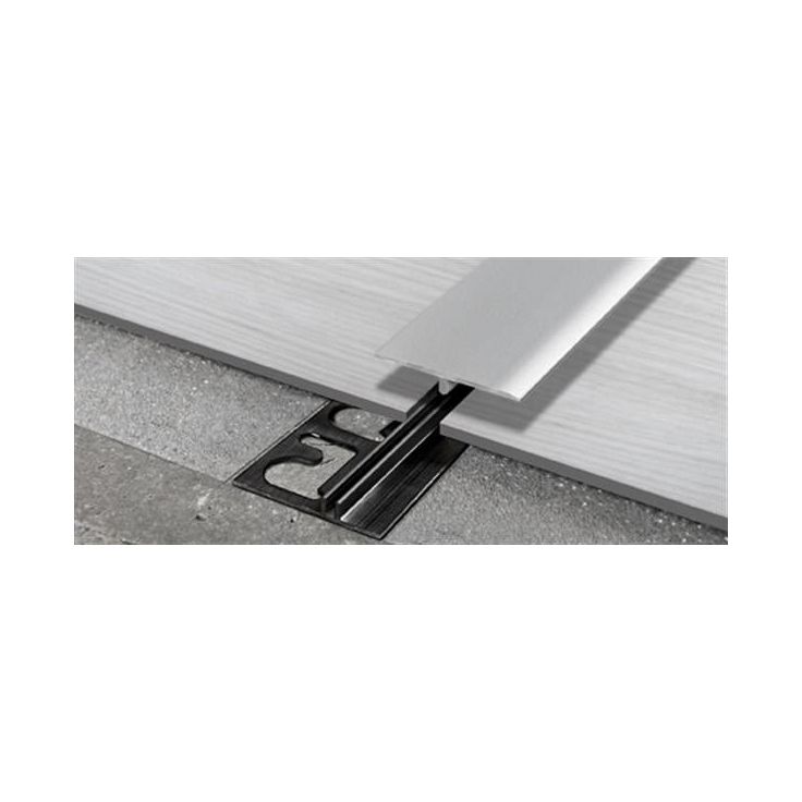 Saumalista ja pohjalista Progress Profiles LVT SOL 30P, 2,7m, 4-6mm, anodisoitu hopea