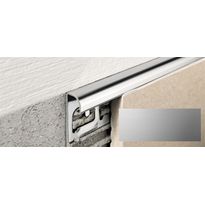 Laattalista Progress Profiles Projolly Quart, 2,7m, 8mm, anodisoitu hopea
