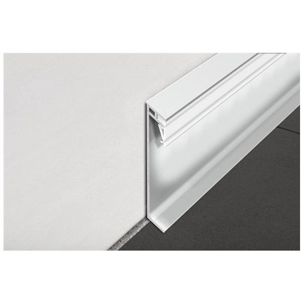 Jalkalista Progress Profiles Proskirting Giled, 2m, 80mm, anodisoitu hopea