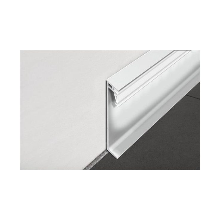Jalkalista Progress Profiles Proskirting Giled, 2m, 80mm, anodisoitu hopea