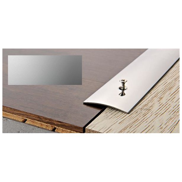 Peitelista Progress Profiles Prosol, 2,7m, 40mm, 0-5mm, liimakiinnitys, anodisoitu hopea