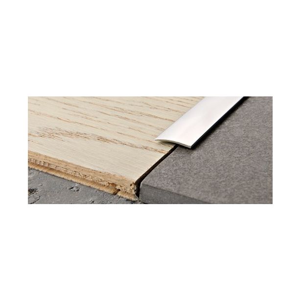 Peitelista Progress Profiles Prosol, 2,7m, 30mm, 0-5mm, liimakiinnitys, kiiltävä rst