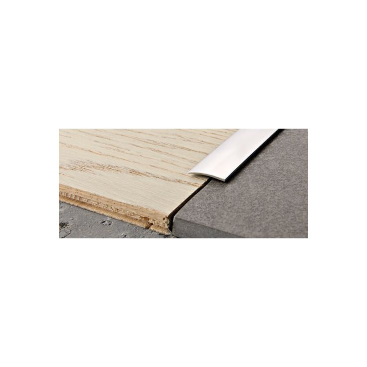 Peitelista Progress Profiles Prosol, 2,7m, 30mm, 0-5mm, liimakiinnitys, kiiltävä rst