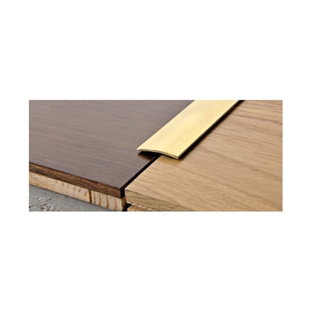 Peitelista Progress Profiles Prosol, 2,7m, 30mm, 0-5mm, liimakiinnitys, messinki
