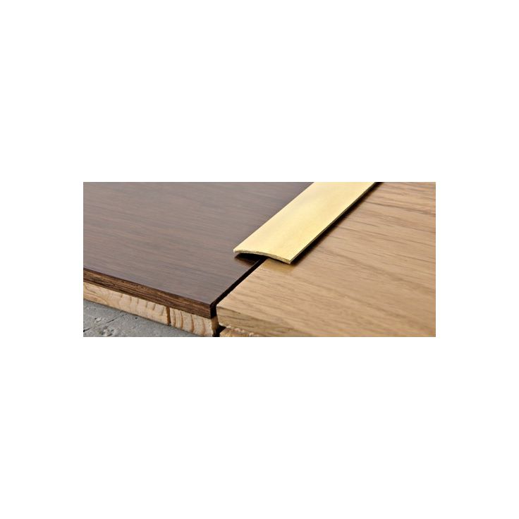 Peitelista Progress Profiles Prosol, 2,7m, 30mm, 0-5mm, liimakiinnitys, messinki