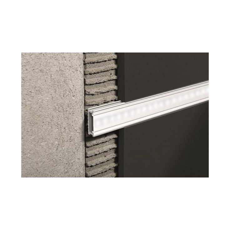 Boordi Progress Profiles Prolistell LED, 2,7m, 20mm, anodisoitu hopea