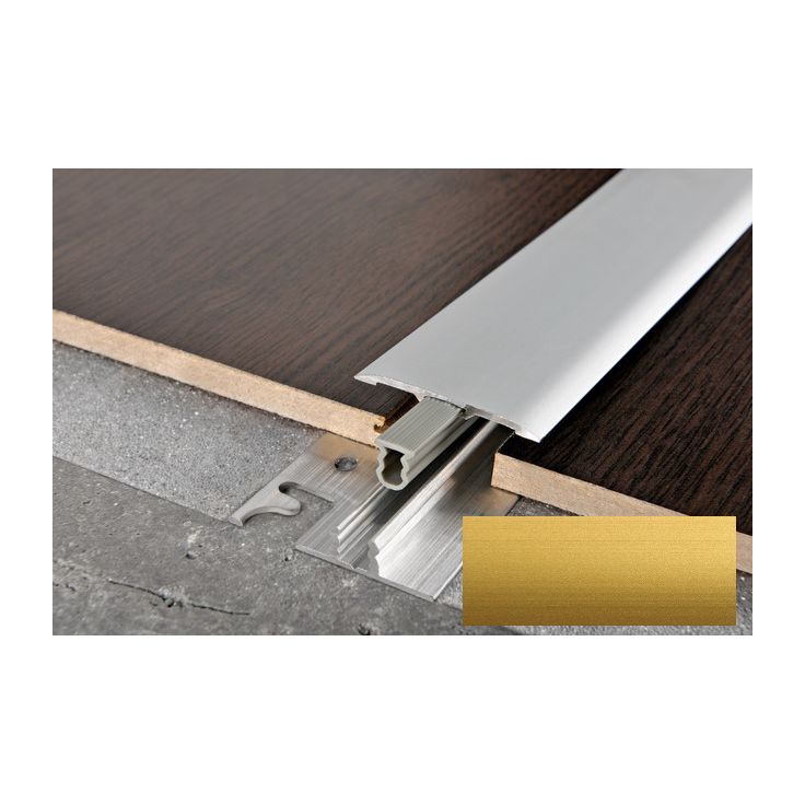 Peitelista Progress Profiles SOL 40P, 2,7m, 2,8mm, 40mm, anodisoitu kulta
