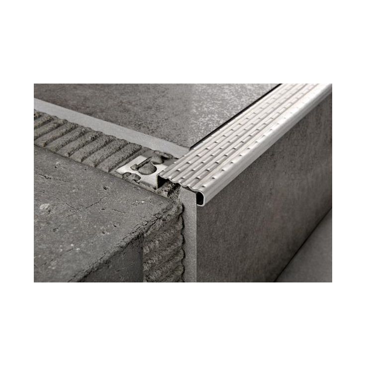 Porraskulmalista Progress Profiles Prostair ACC, 2,7m, 30mm, 8mm, harjattu rst