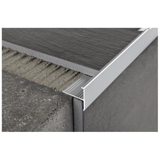 Porraskulmalista Progress Profiles Protermstep ALL, 2,7m, 8/10mm, anodisoitu hopea