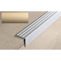 Porraskulmalista Progress Profiles Prowalk, 2,7m, 25mm, 20mm, liimakiinnitettävä, pronssi