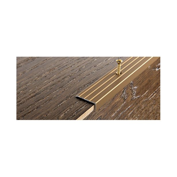 Porraskulmalista Progress Profiles Prowalk, 2,7m, 25mm, 20mm, ruuvikiinnitettävä, pronssi