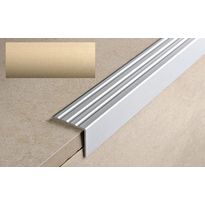 Porraskulmalista Progress Profiles Prowalk, 2,7m, 30mm, liimakiinnitettävä, pronssi