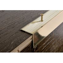 Porraskulmalista Progress Profiles Prowalk, 2,7m, 30mm, ruuvikiinnitettävä, pronssi